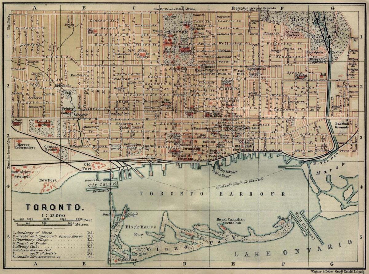 историческая карта Торонто